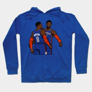 Russell Westbrook and Paul George - NBA Oklahoma City Thunder Hoodie